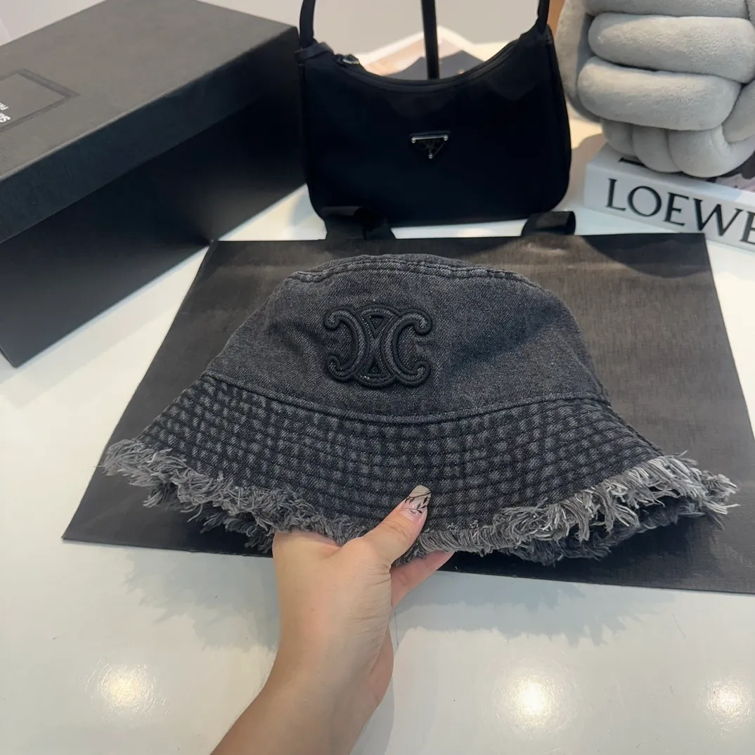 P56 Celine denim bucket hat, head circumference 57cm
