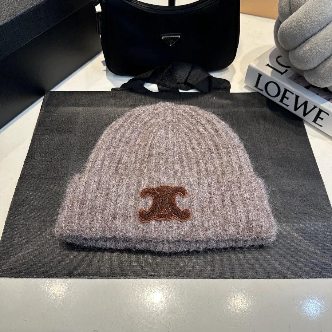 P70 Celine new autumn and winter wool hat, running size, head circumference 57cm