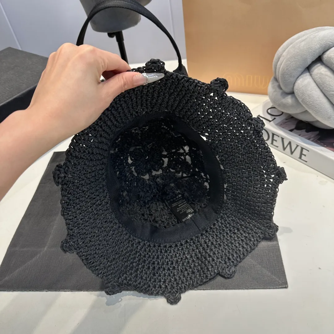 P70 Celine's new handhook bucket hat, forest girl style bucket hat, jacquard hollow, artistic sense