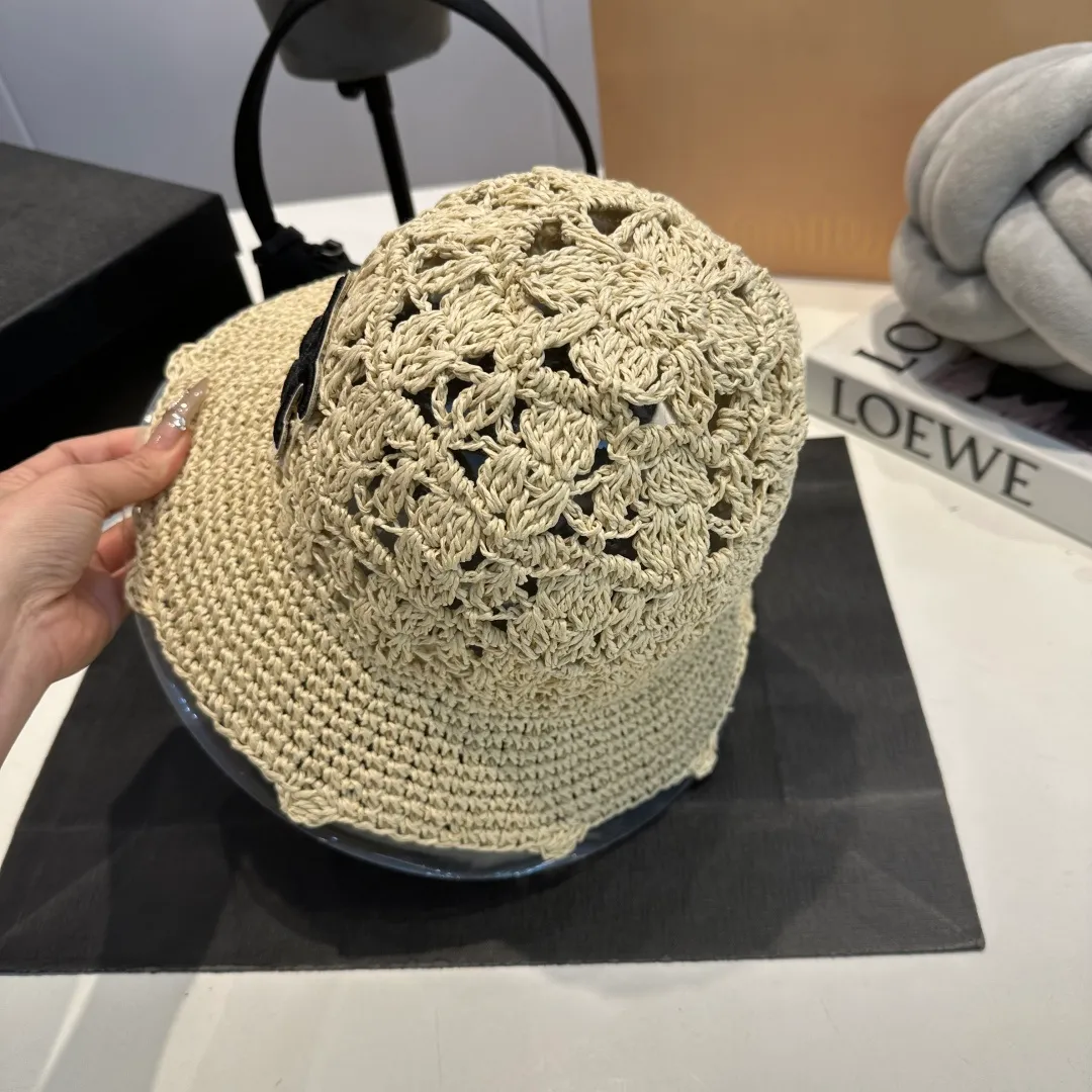 P70 Celine's new handhook bucket hat, forest girl style bucket hat, jacquard hollow, artistic sense