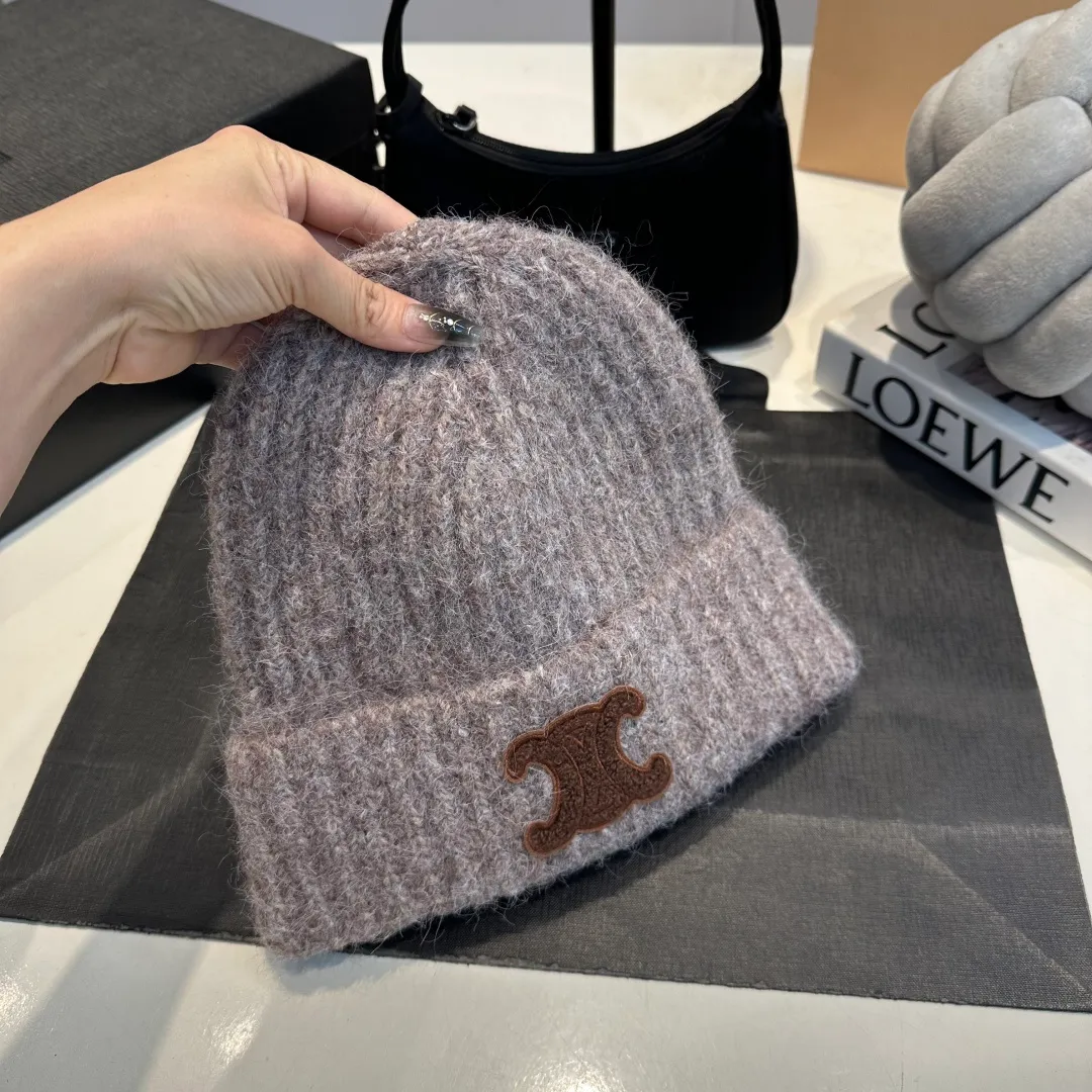 P70 Celine new autumn and winter wool hat, running size, head circumference 57cm
