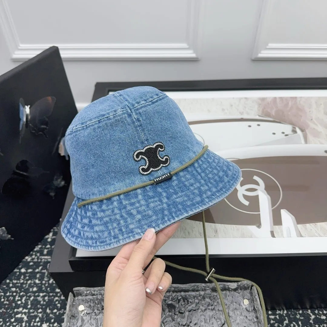 CELINE new denim fisherman hat, designer style, very personalized~