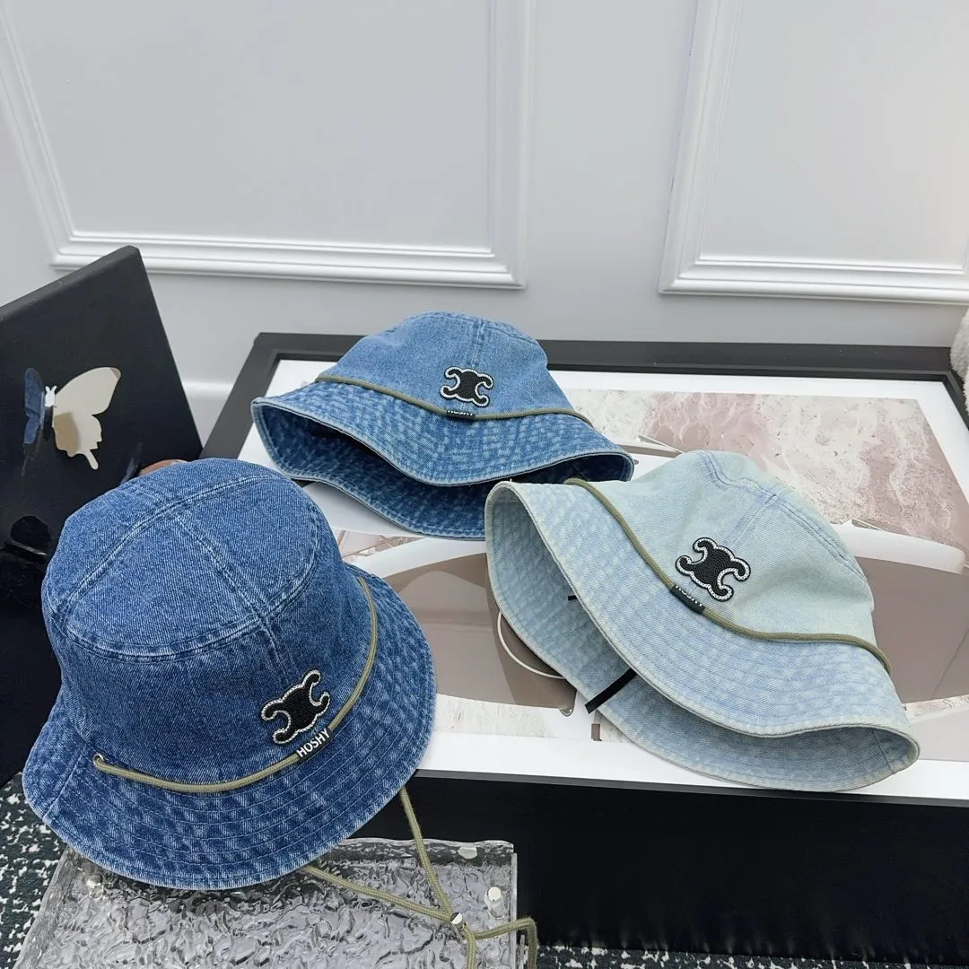 CELINE new denim fisherman hat, designer style, very personalized~