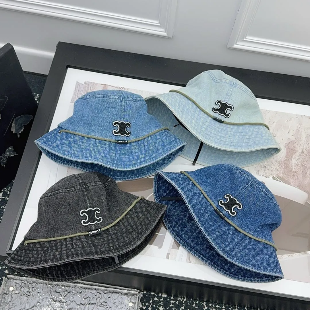 CELINE new denim fisherman hat, designer style, very personalized~
