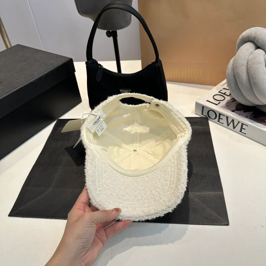 P70 CELINE Arc de Triomphe 2024 new wool 🦙 baseball cap, classic style, unisex