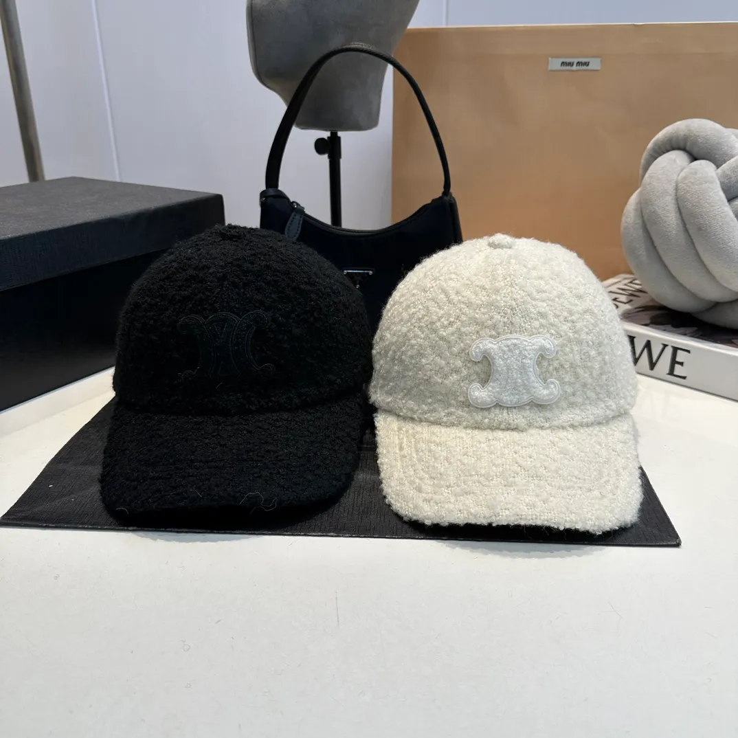 P70 CELINE Arc de Triomphe 2024 new wool 🦙 baseball cap, classic style, unisex
