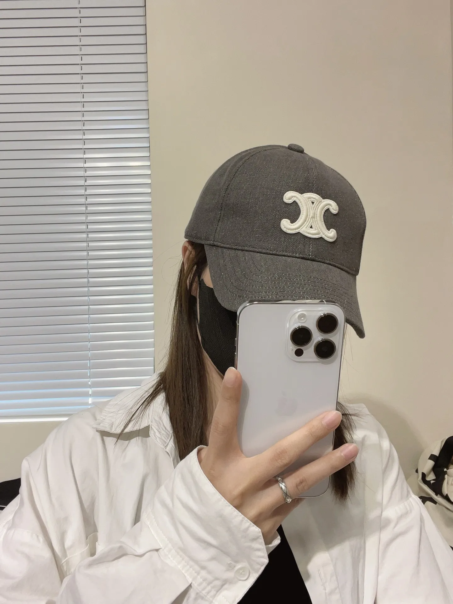 P66 comes with dust bag, Celine new washed denim baseball cap, the best quality, casual and elegant, simple and fashionable, you can compare it yourself