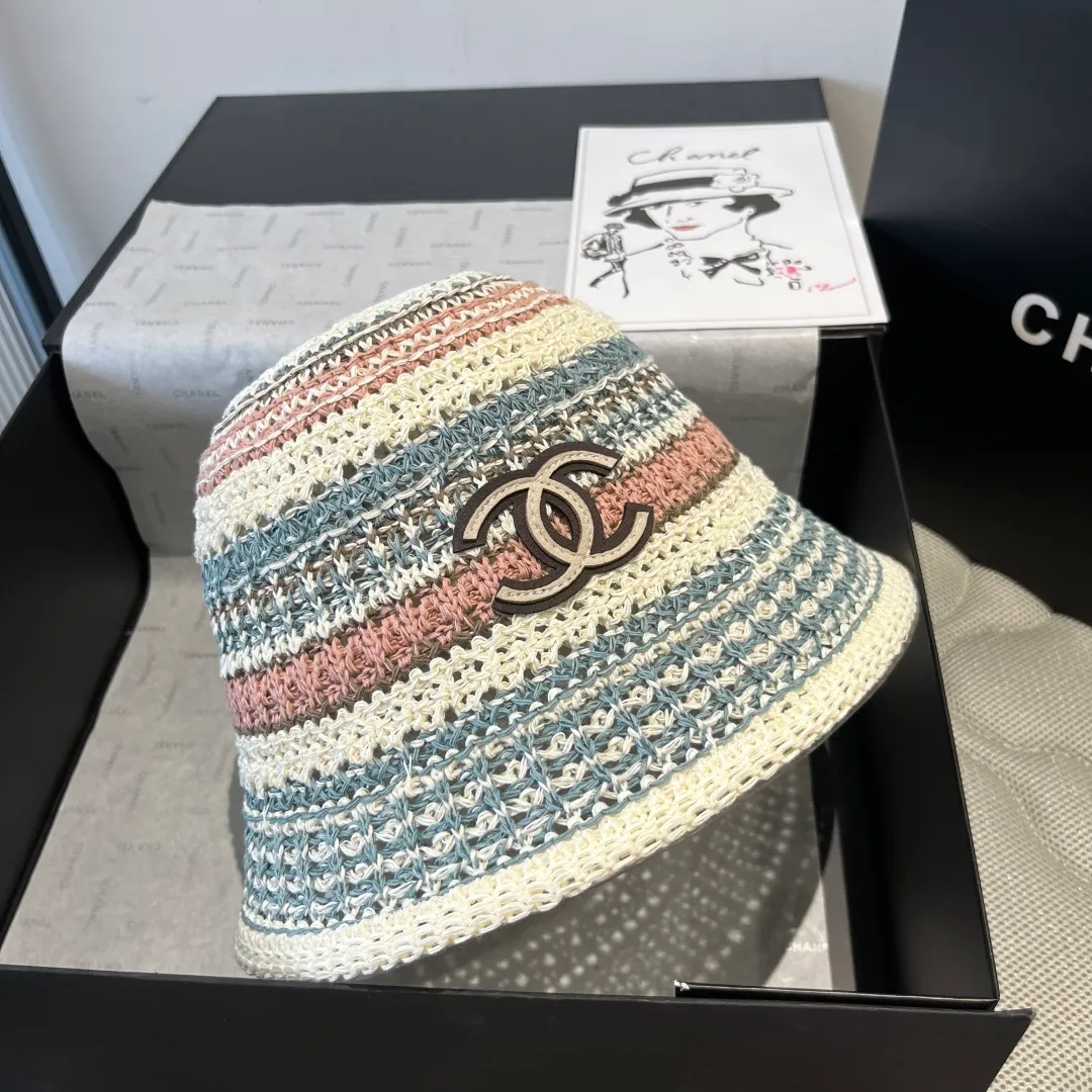 💰100¥ Chanel knitted bucket hat, head circumference 57cm