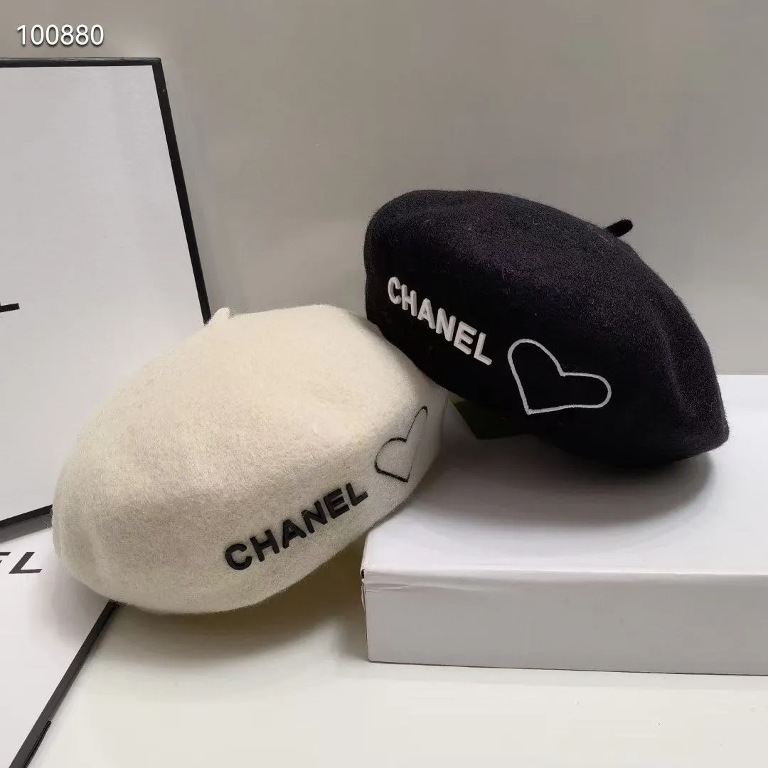 Special P80 [CHANEL Chanel] 2021 autumn and winter new style wool love small fragrant beret, super good fit! ❕Super versatile! Goddess style, versatile for street wear