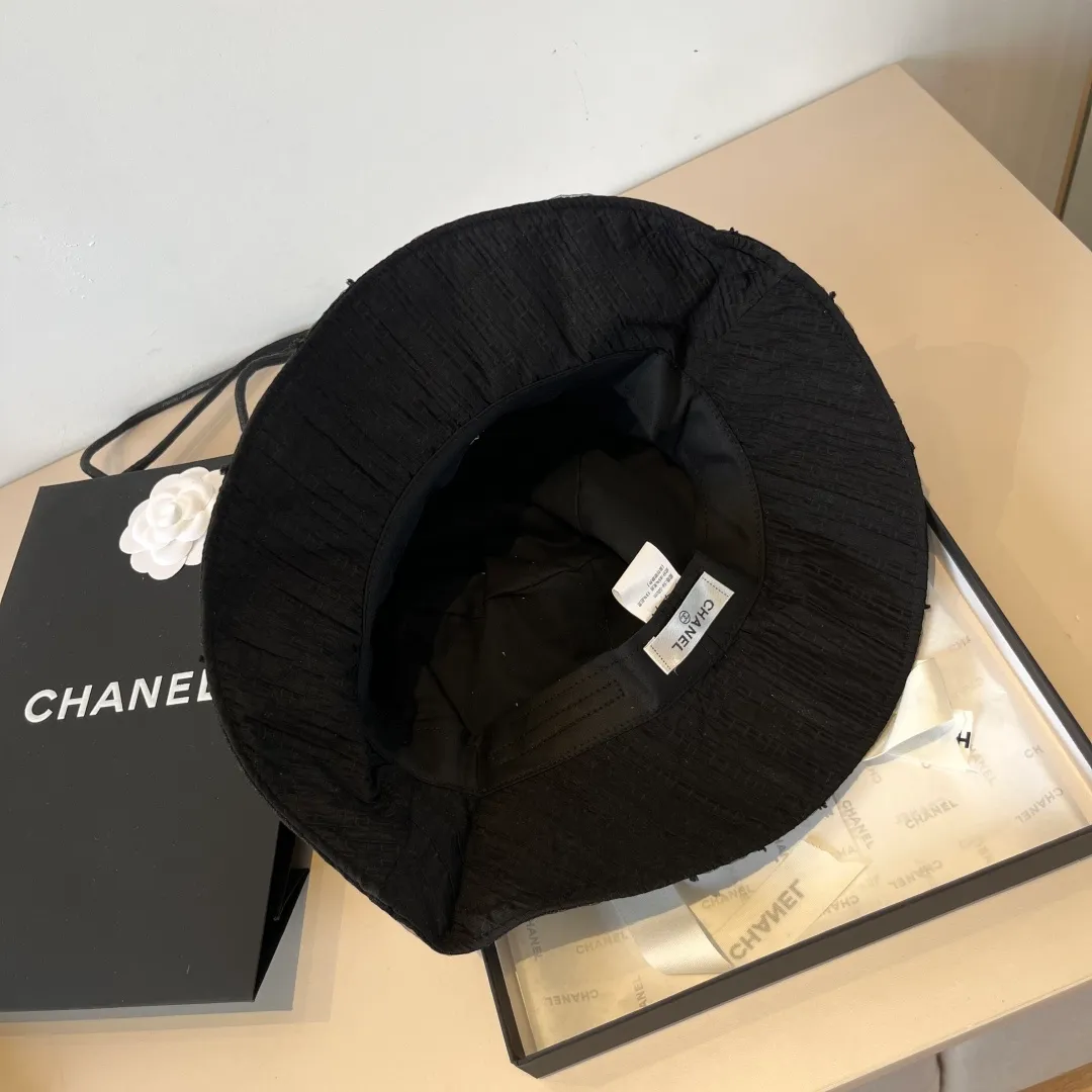 💰120¥ Chanel organza bucket hat, lightweight sun hat, head circumference 57cm