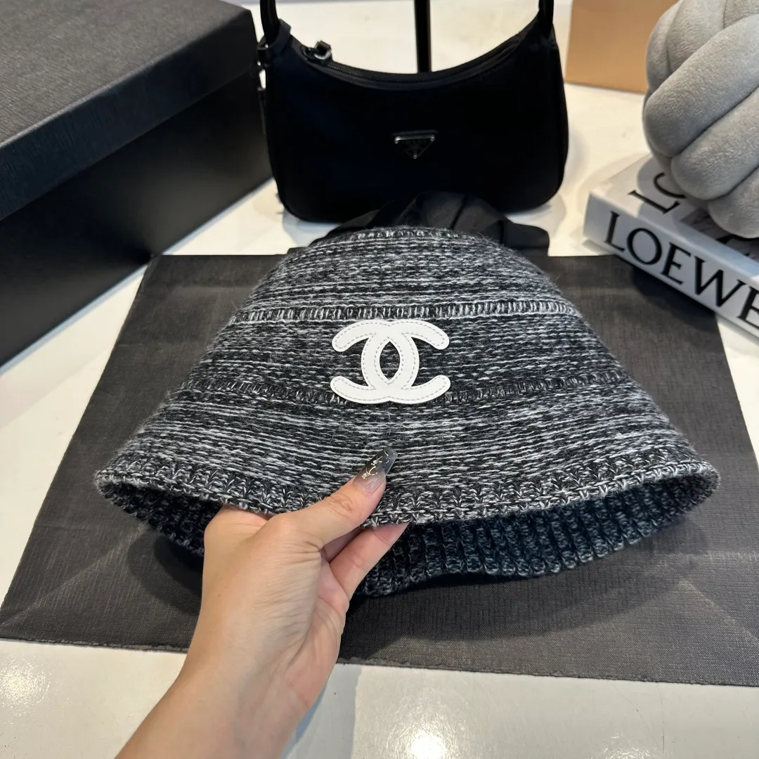 P60 CHANEL Chanel 2025 autumn and winter new style wool cashmere bucket hat, 🔆Quality goddess style ~ a must-have for going out on the street