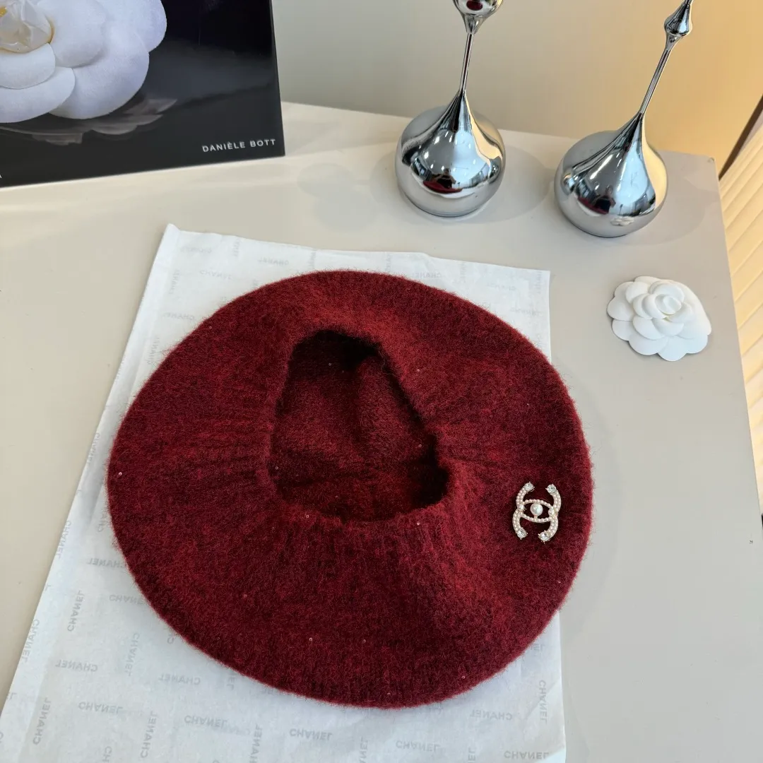 💰100¥ Chanel wool beret, knitted beret, versatile style