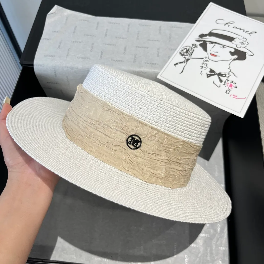 💰110¥ Chanel's new double M flat hat, sunshade hat, head circumference 57cm