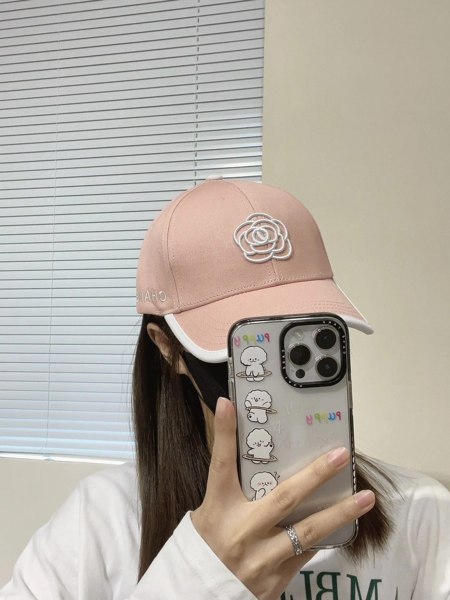 P80💰[CHANEL Chanel] 2024 new embroidered camellia baseball cap, new model shipped, big brand style is super easy to match, hurry up and get it!