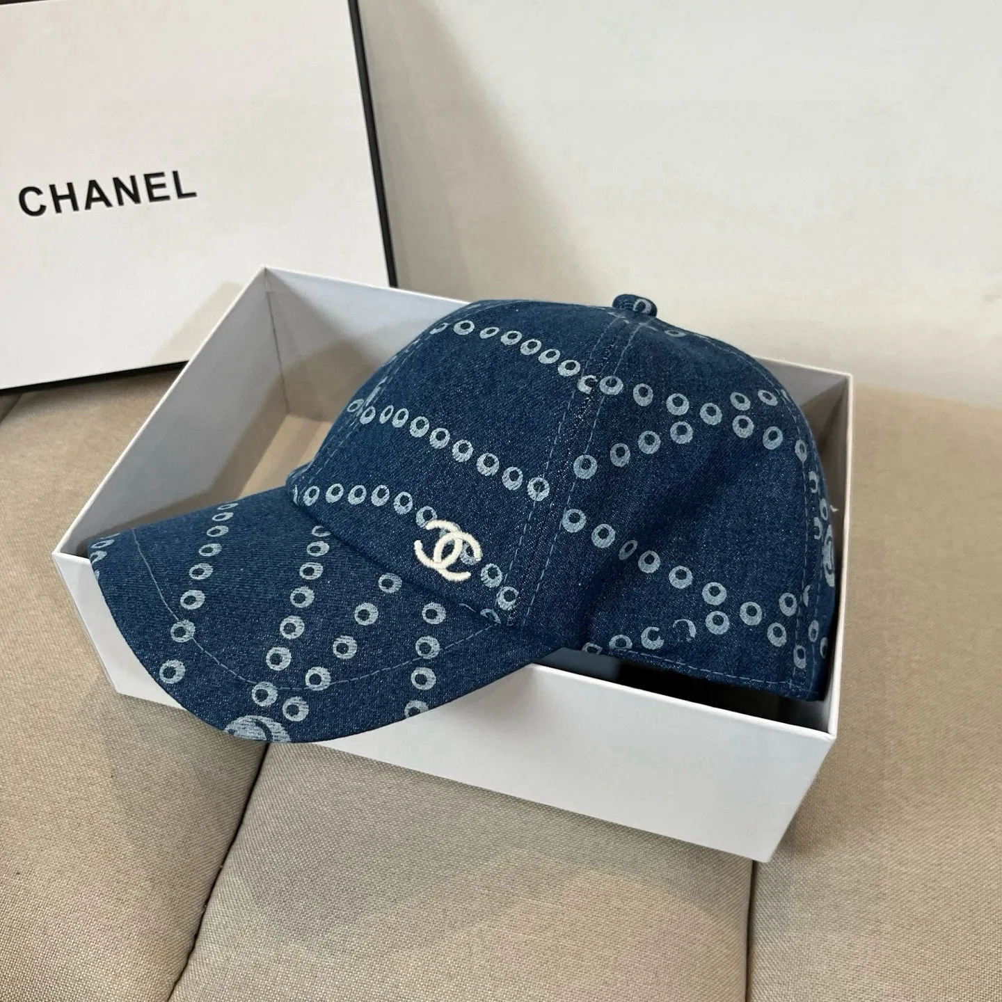 P60 CHANEL Chanel 2025 new small fragrance big-name baseball cap, counter classic style, unisex, head circumference 57