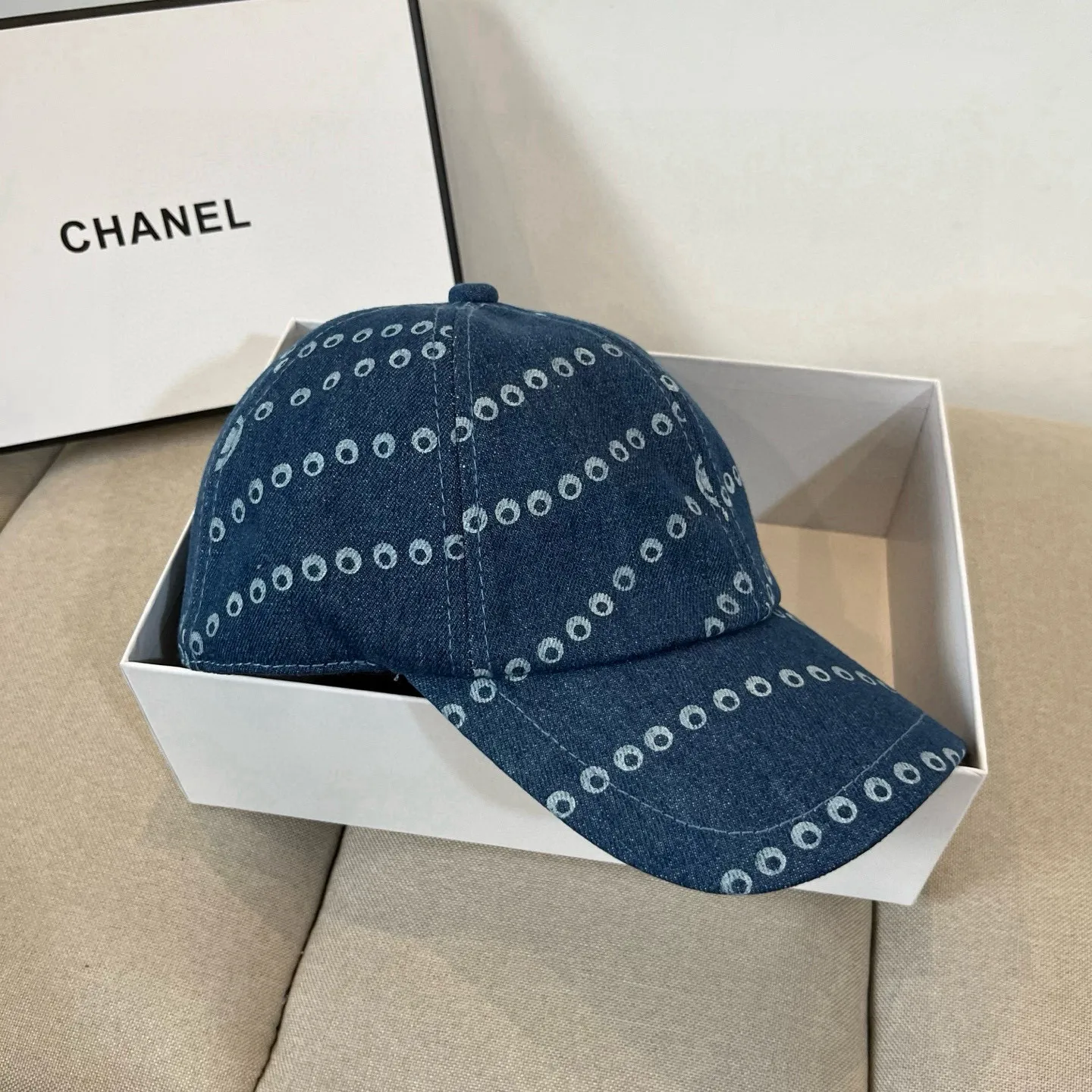 P60 CHANEL Chanel 2025 new small fragrance big-name baseball cap, counter classic style, unisex, head circumference 57