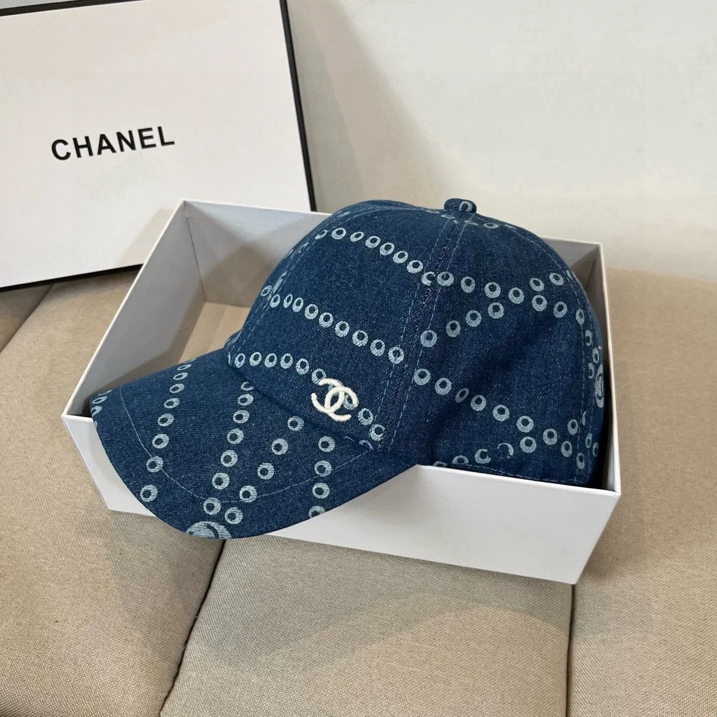 P60 CHANEL Chanel 2025 new small fragrance big-name baseball cap, counter classic style, unisex, head circumference 57