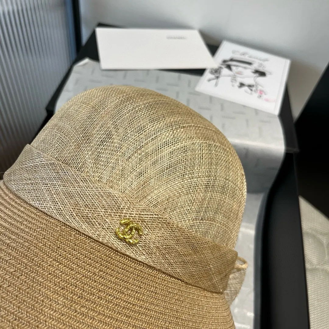 💰220¥ Chanel linen hat, high-end basin hat, head circumference 57cm