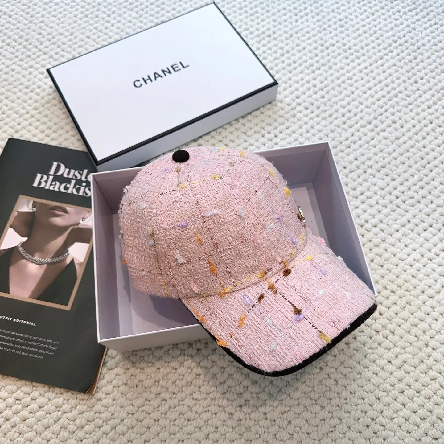 P60 CHANEL Chanel's new autumn and winter baseball cap, simple and elegant👈🏻👍casual and fashionable👩trendy and stylish👍Versatile style!