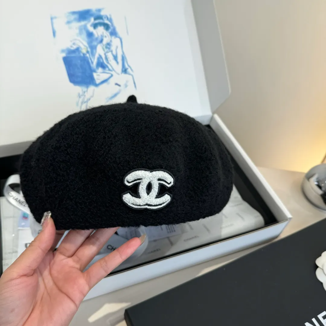 🉐180¥ Chanel wool beret, pumpkin hat, 100% wool🦙 fabric, head circumference 57cm