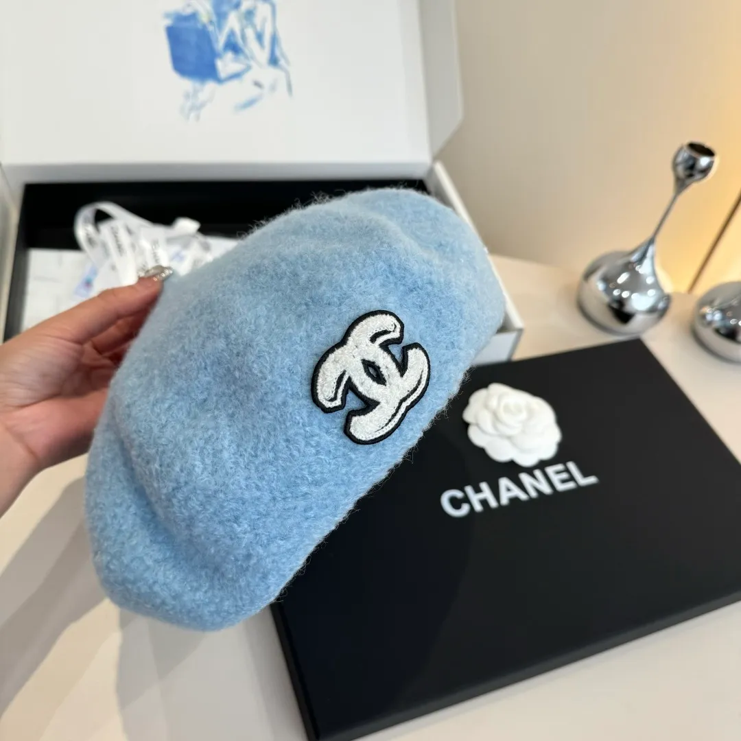 🉐180¥ Chanel wool beret, pumpkin hat, 100% wool🦙 fabric, head circumference 57cm