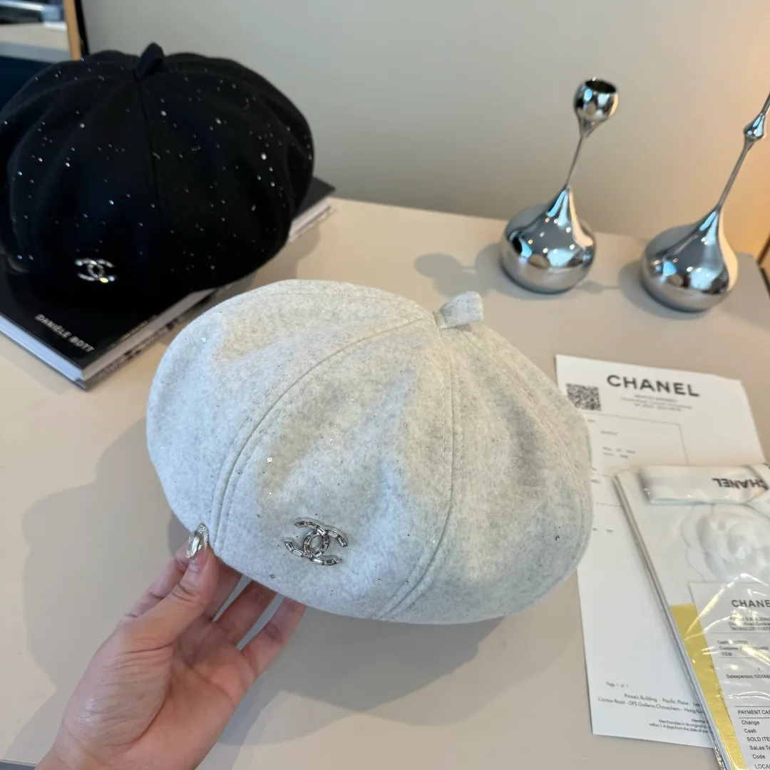 🉐160¥ Chanel new duck beret, head circumference 57cm