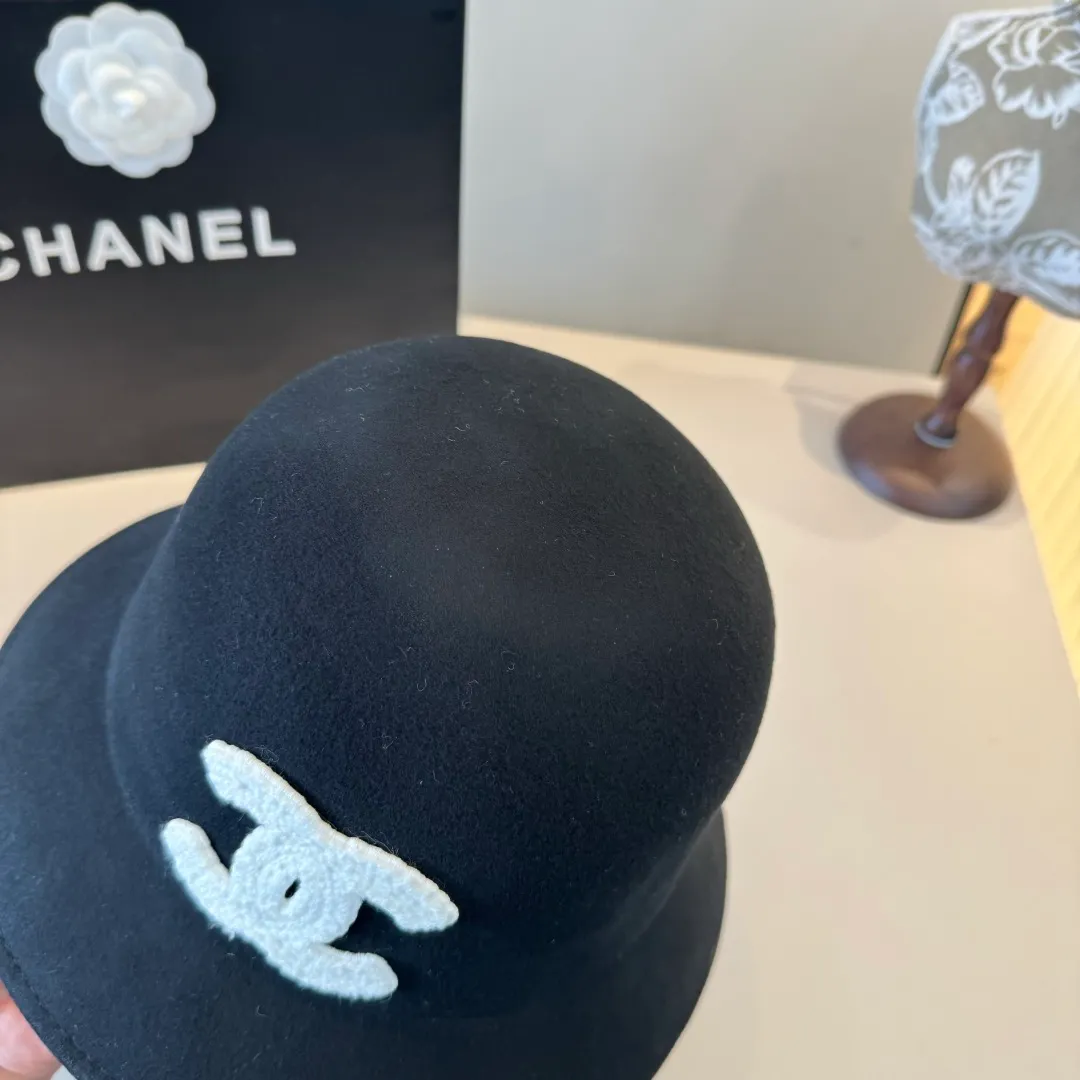 💰170¥ Chanel basin hat, 100% wool fabric 🦙%, head circumference 57cm