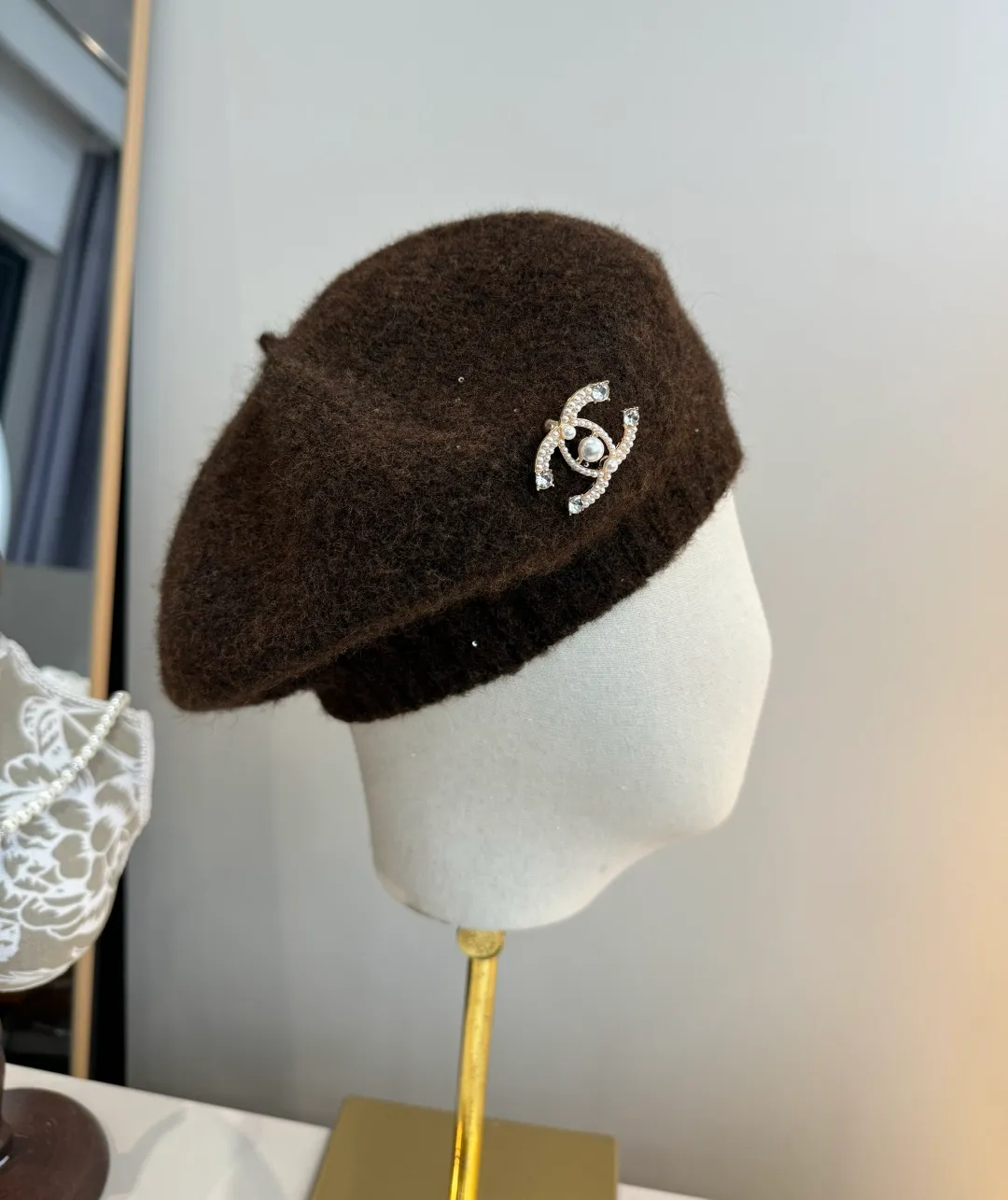 💰100¥ Chanel wool beret, knitted beret, versatile style