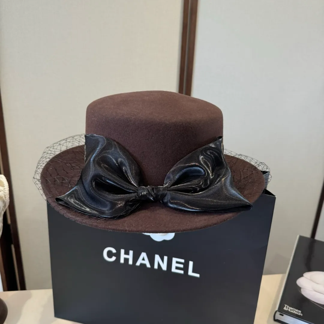 💰190¥ Chanel wool flat top, mesh hat, 100% wool🦙fabric% head circumference 57cm