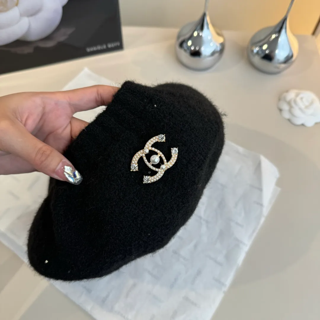 🉐160¥ Chanel wool beret, knitted beret, versatile style