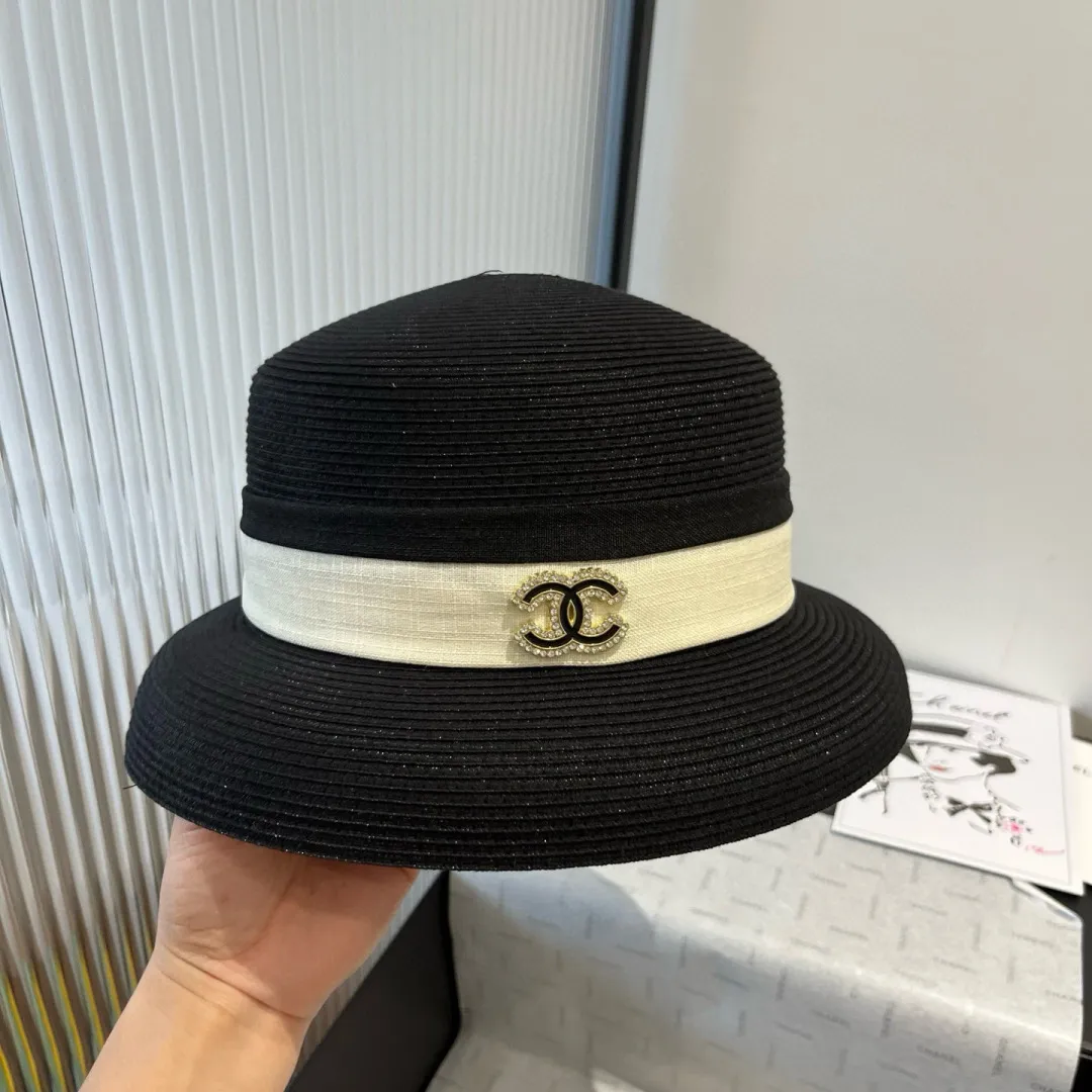 💰180¥ Chanel lantern hat, made of PP straw, celebrity style, head circumference 57cm