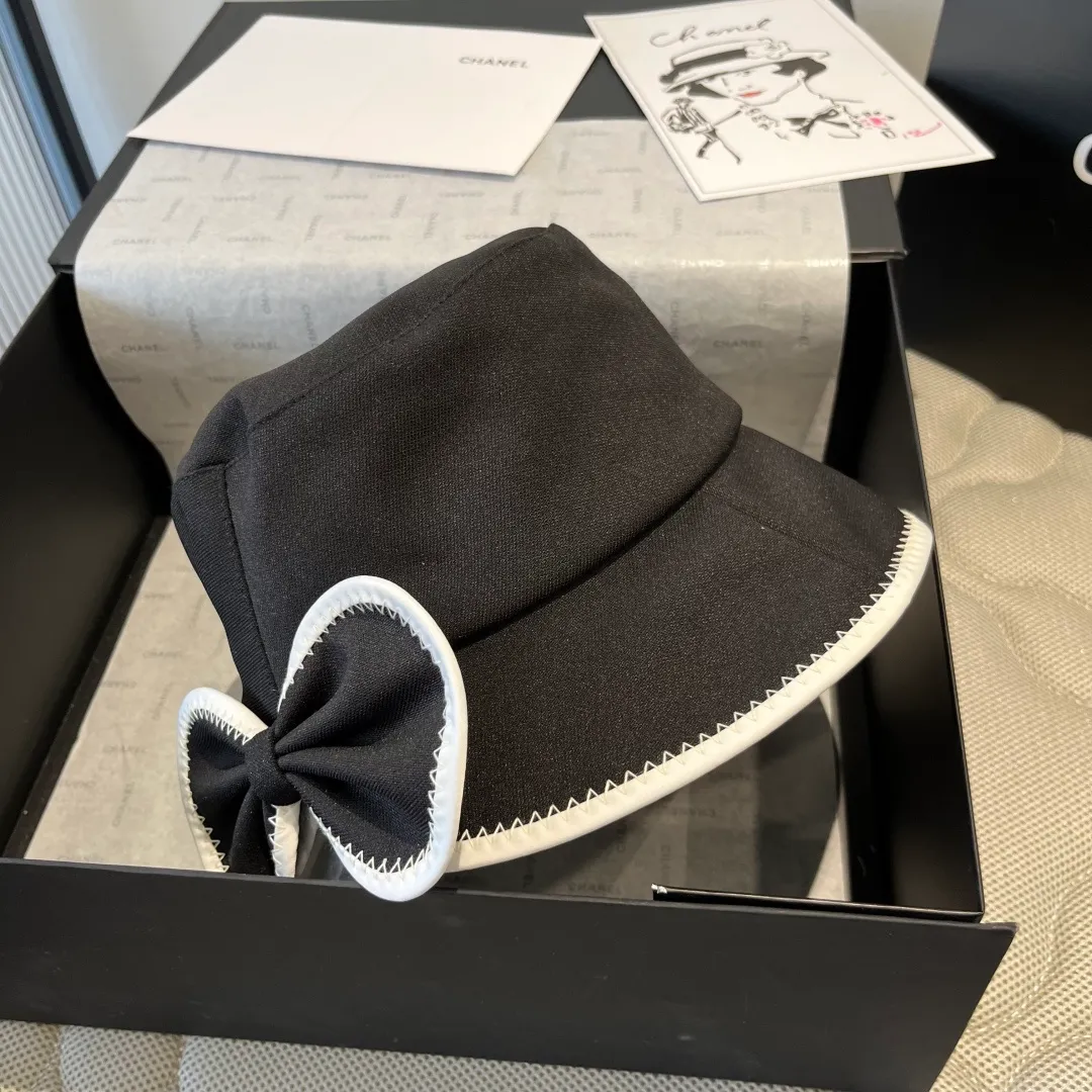 💰100¥ Chanel bow bucket hat, ladylike style, head circumference 57cm