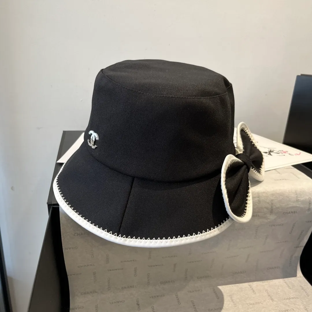 💰100¥ Chanel bow bucket hat, ladylike style, head circumference 57cm