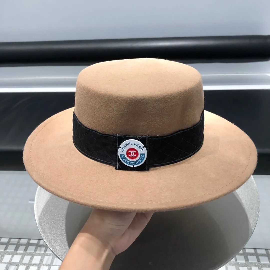 P220 Chanel Chanel 2020 autumn and winter new wool 🦙% top hat, flat hat, a must-have model for Internet celebrities, super high-end.