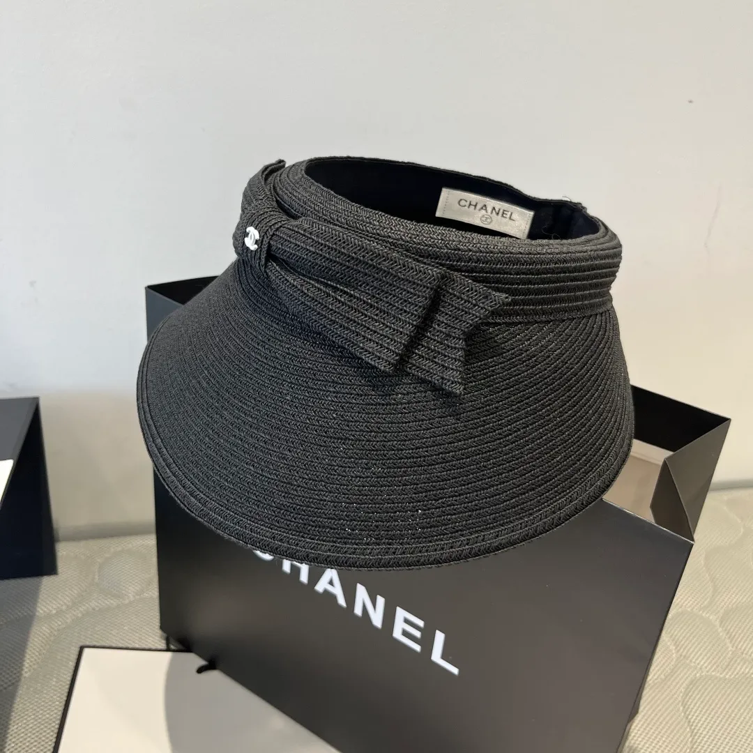 💰130¥ Chanel Chanel bow empty top sun hat, adjustable