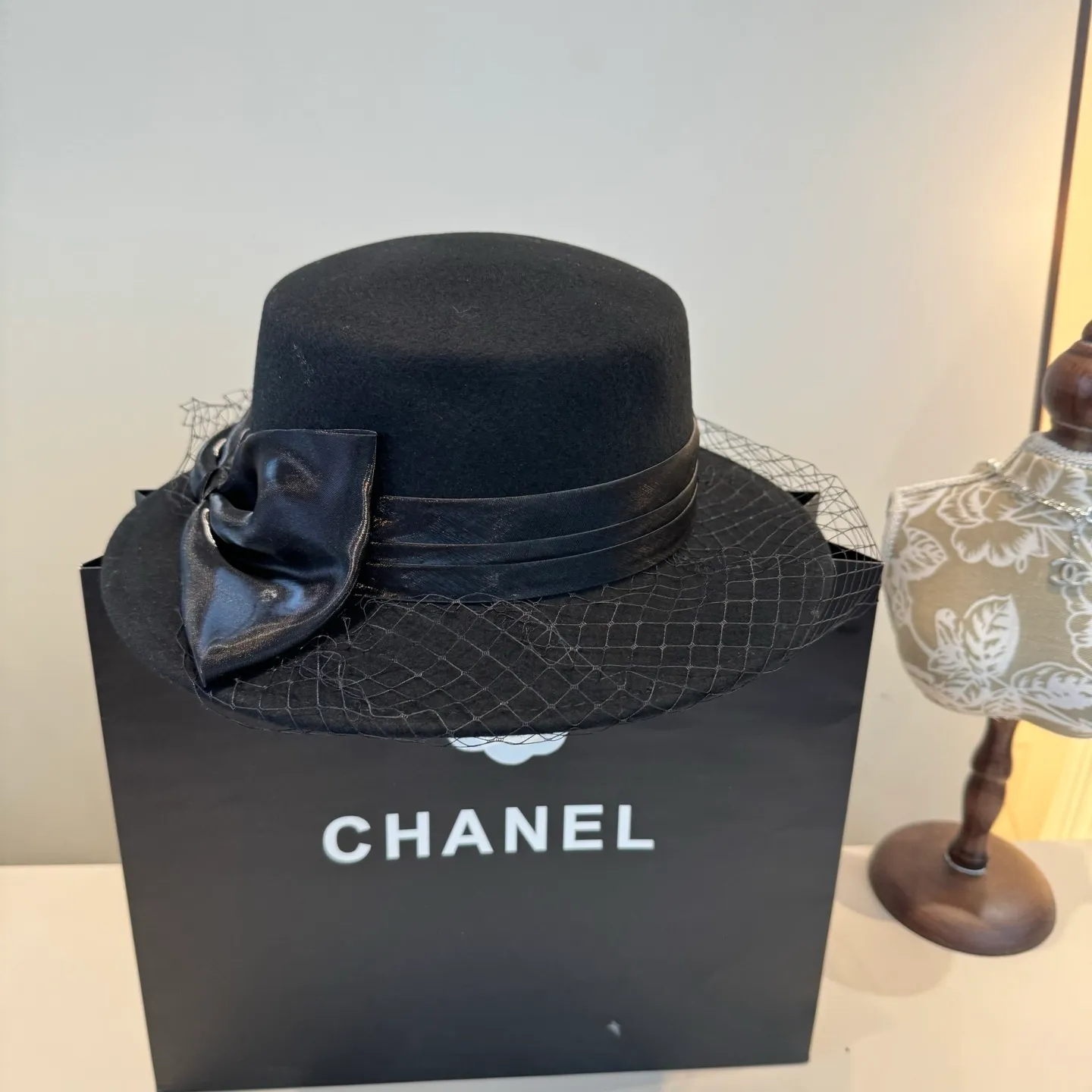 💰190¥ Chanel wool flat top, mesh hat, 100% wool🦙fabric% head circumference 57cm