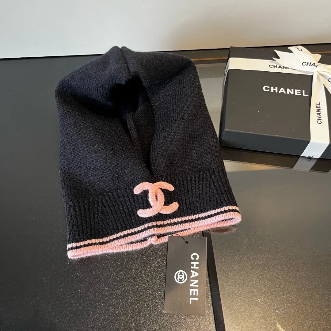 💰70¥ Chanel pullover woolen hat, dual-purpose hat and scarf, very cost-effective