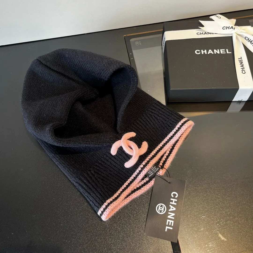 💰70¥ Chanel pullover woolen hat, dual-purpose hat and scarf, very cost-effective