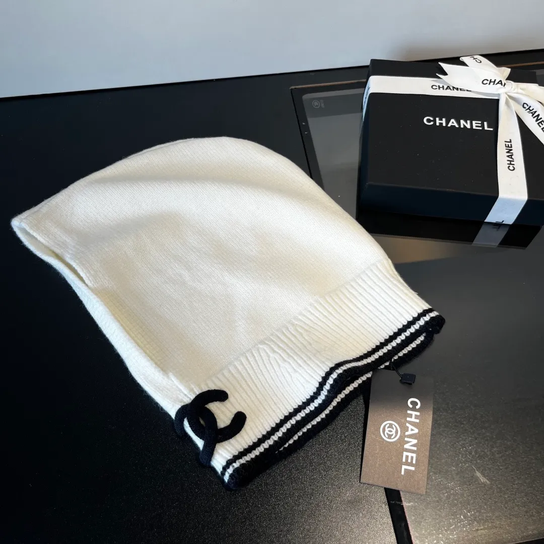 💰70¥ Chanel pullover woolen hat, dual-purpose hat and scarf, very cost-effective