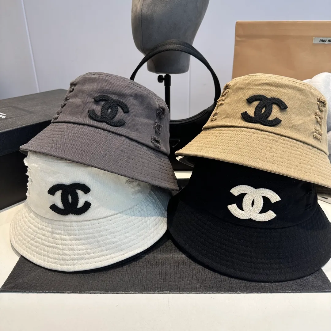P60 Chanel new bucket hat, Xiaoxiang is classic and simple, fashionable and casual design, suitable for all seasons, a fisherman hat that coexists with laziness and sophistication