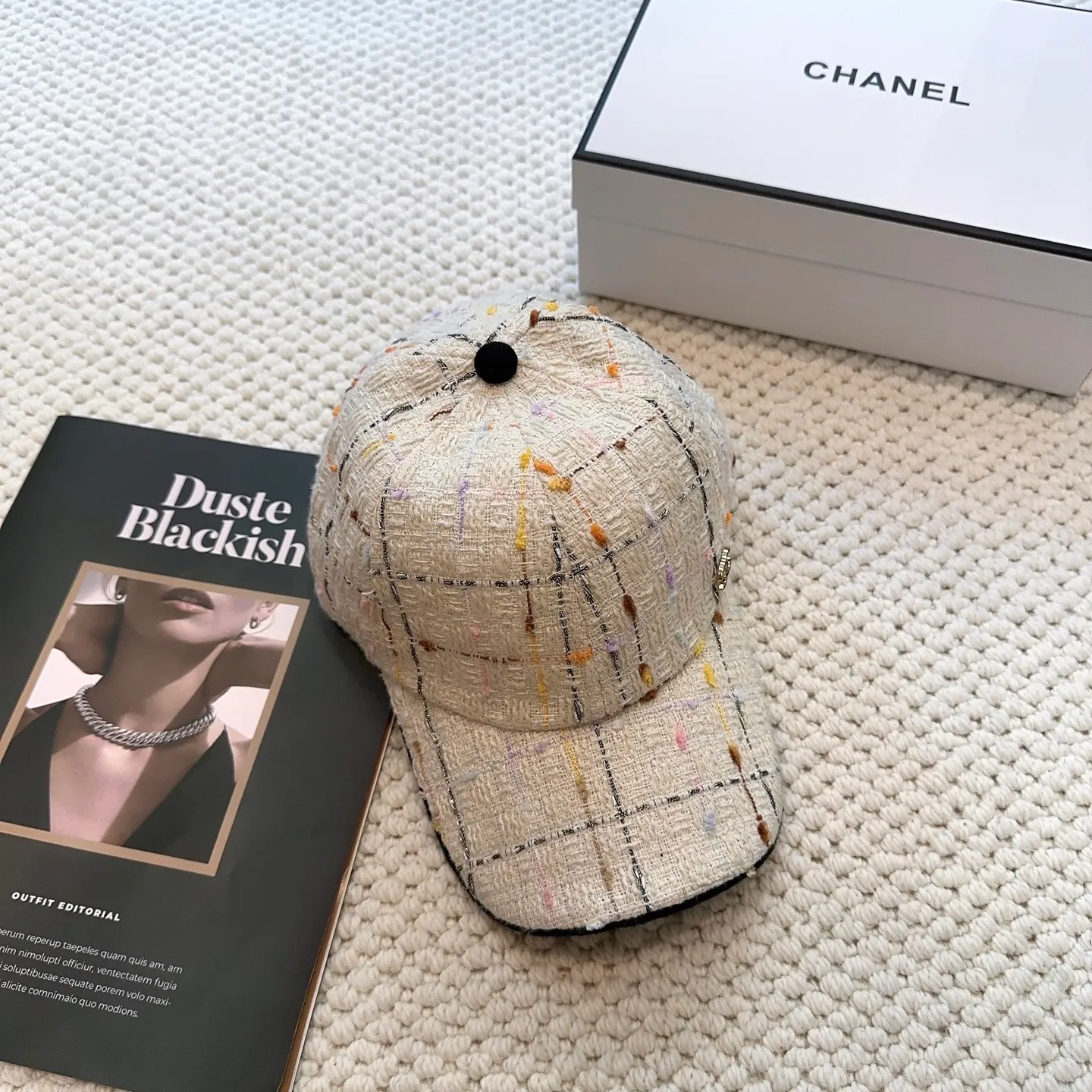 P60 CHANEL Chanel's new autumn and winter baseball cap, simple and elegant👈🏻👍casual and fashionable👩trendy and stylish👍Versatile style!