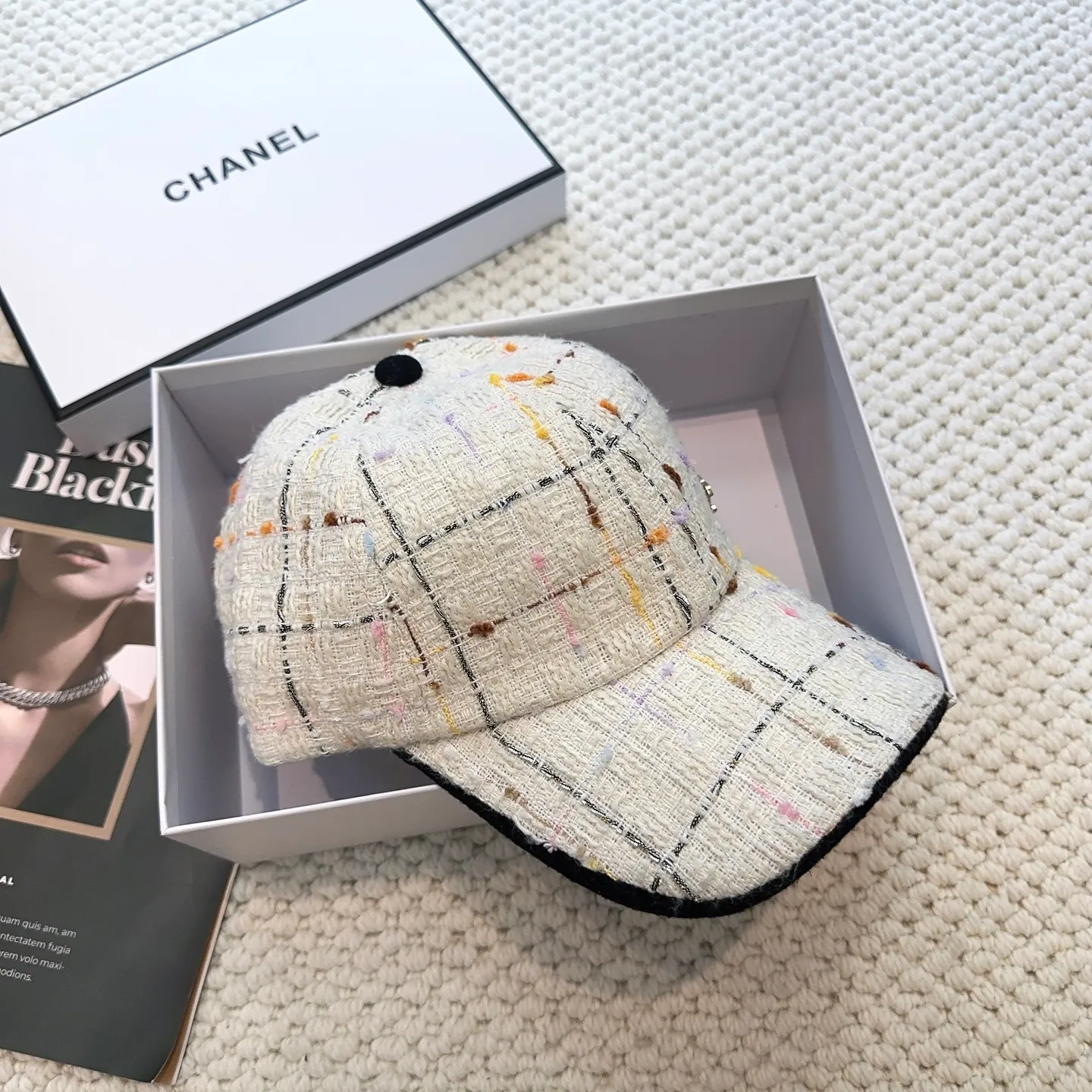 P60 CHANEL Chanel's new autumn and winter baseball cap, simple and elegant👈🏻👍casual and fashionable👩trendy and stylish👍Versatile style!