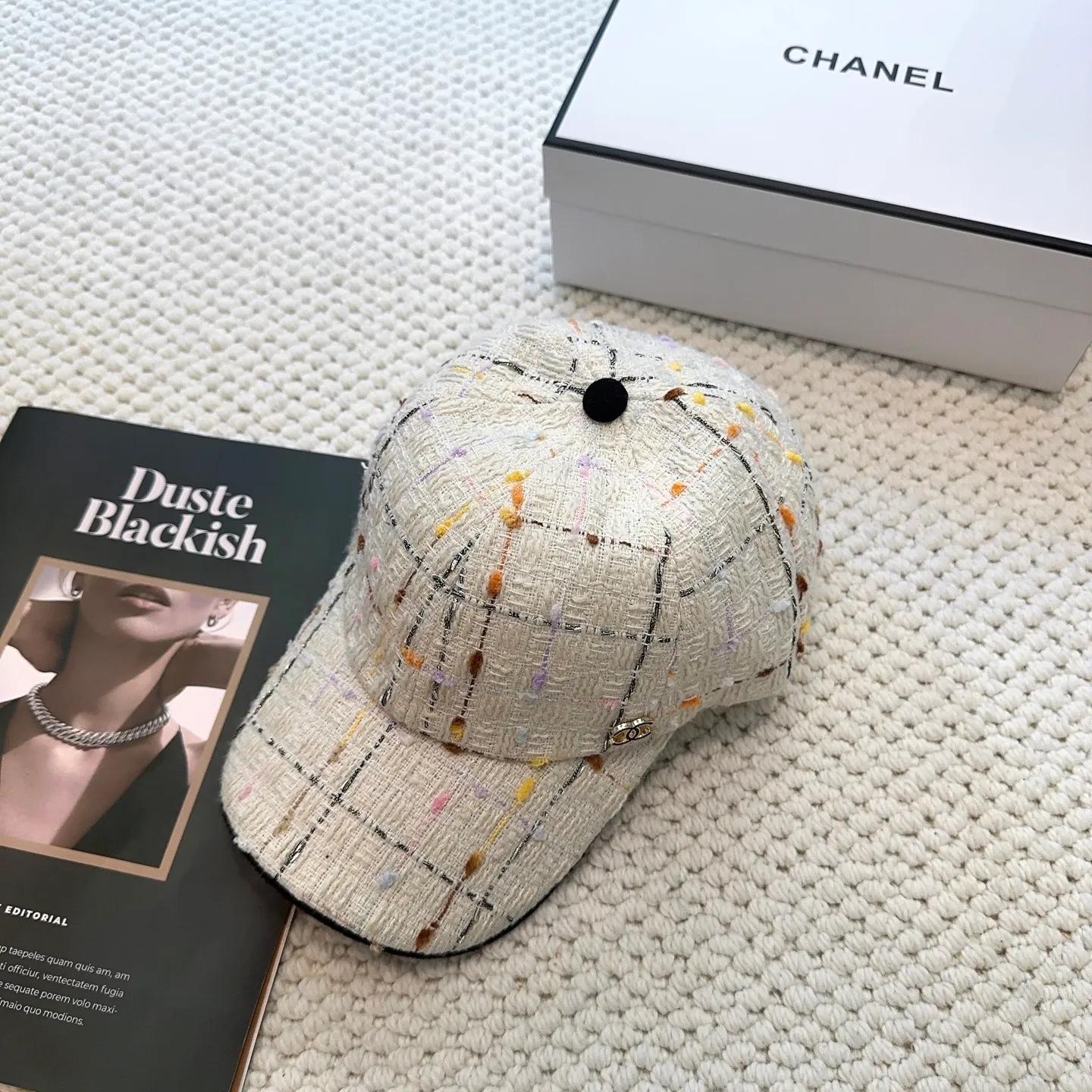 P60 CHANEL Chanel's new autumn and winter baseball cap, simple and elegant👈🏻👍casual and fashionable👩trendy and stylish👍Versatile style!
