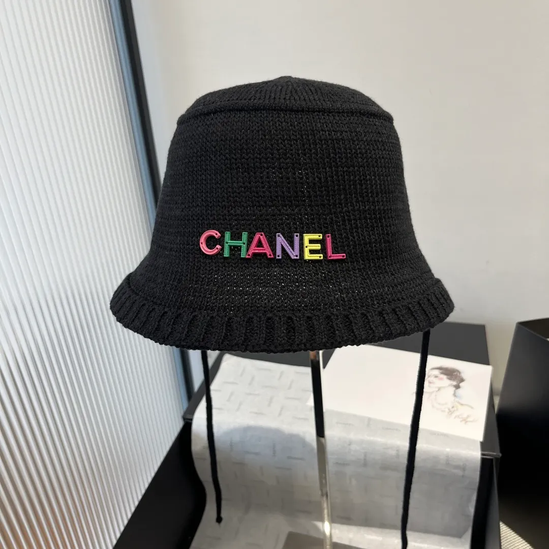 💰80¥ Chanel knitted bucket hat, small top hat, head circumference 57cm