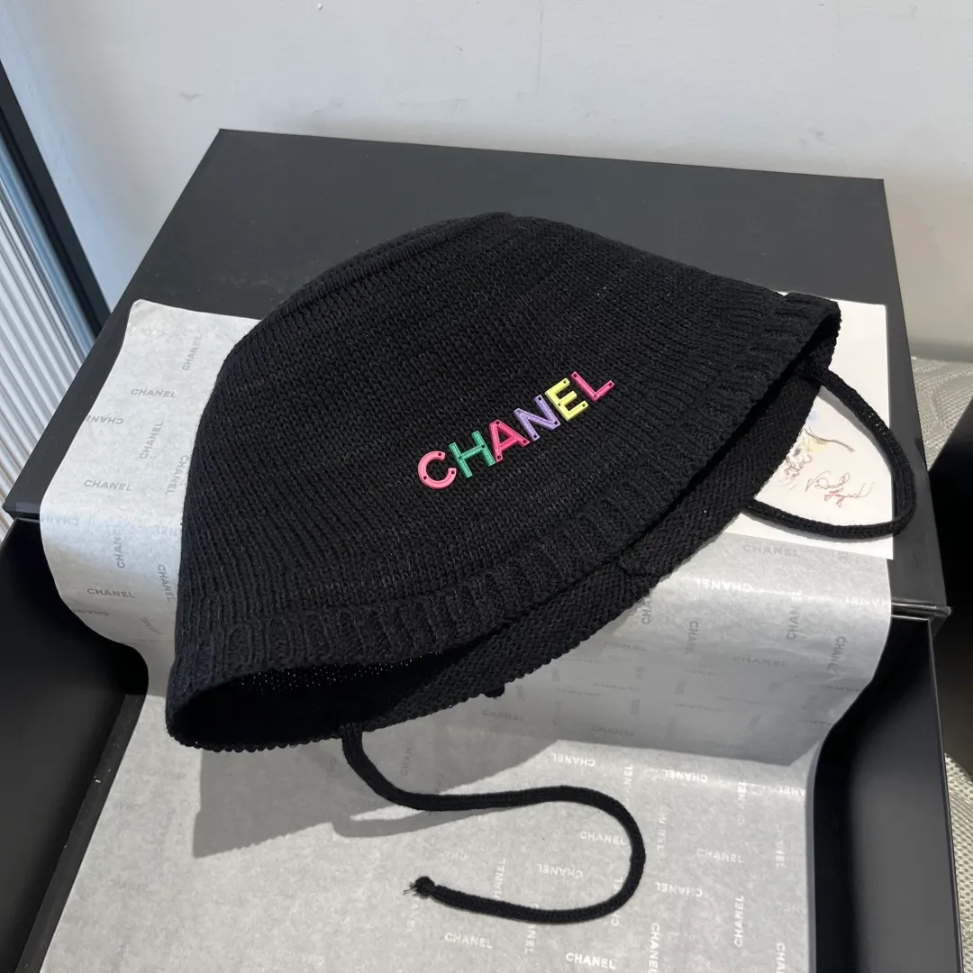 💰80¥ Chanel knitted bucket hat, small top hat, head circumference 57cm