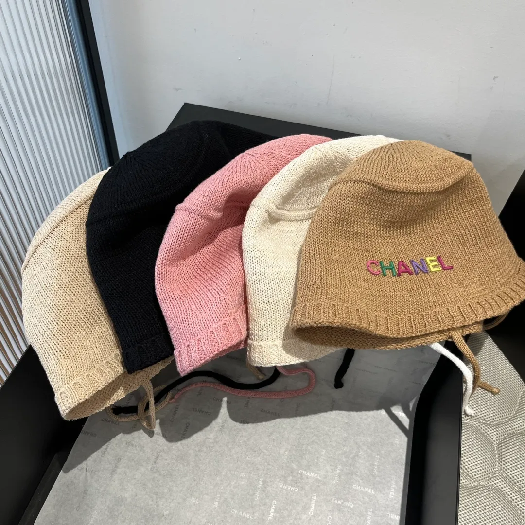 💰80¥ Chanel knitted bucket hat, small top hat, head circumference 57cm