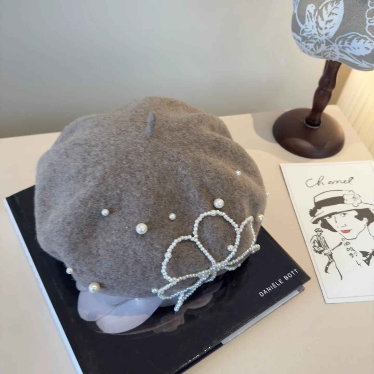 💰130¥ Chanel new wool beret, 100% wool🦙 fabric, head circumference 57cm
