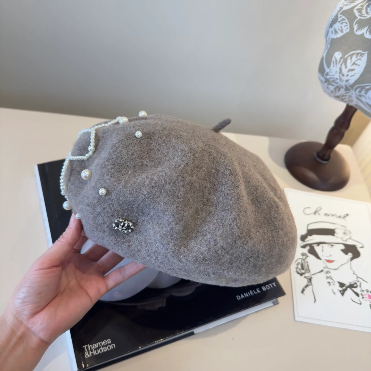 💰130¥ Chanel new wool beret, 100% wool🦙 fabric, head circumference 57cm