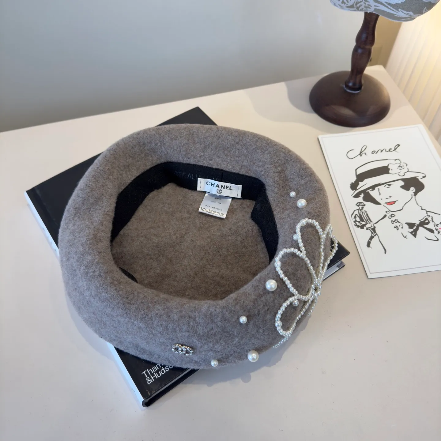 💰130¥ Chanel new wool beret, 100% wool🦙 fabric, head circumference 57cm