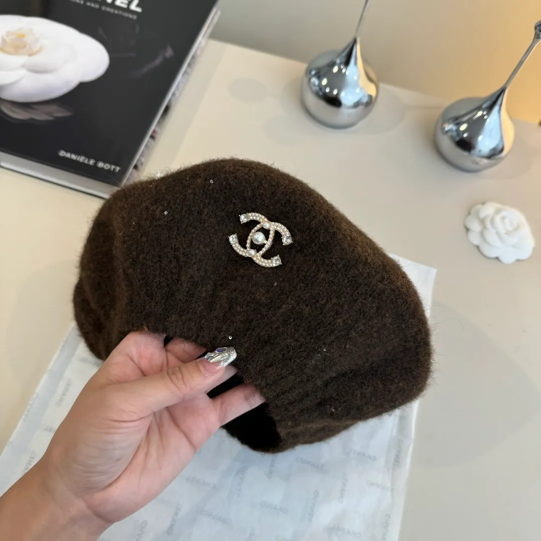 🉐160¥ Chanel wool beret, knitted beret, versatile style